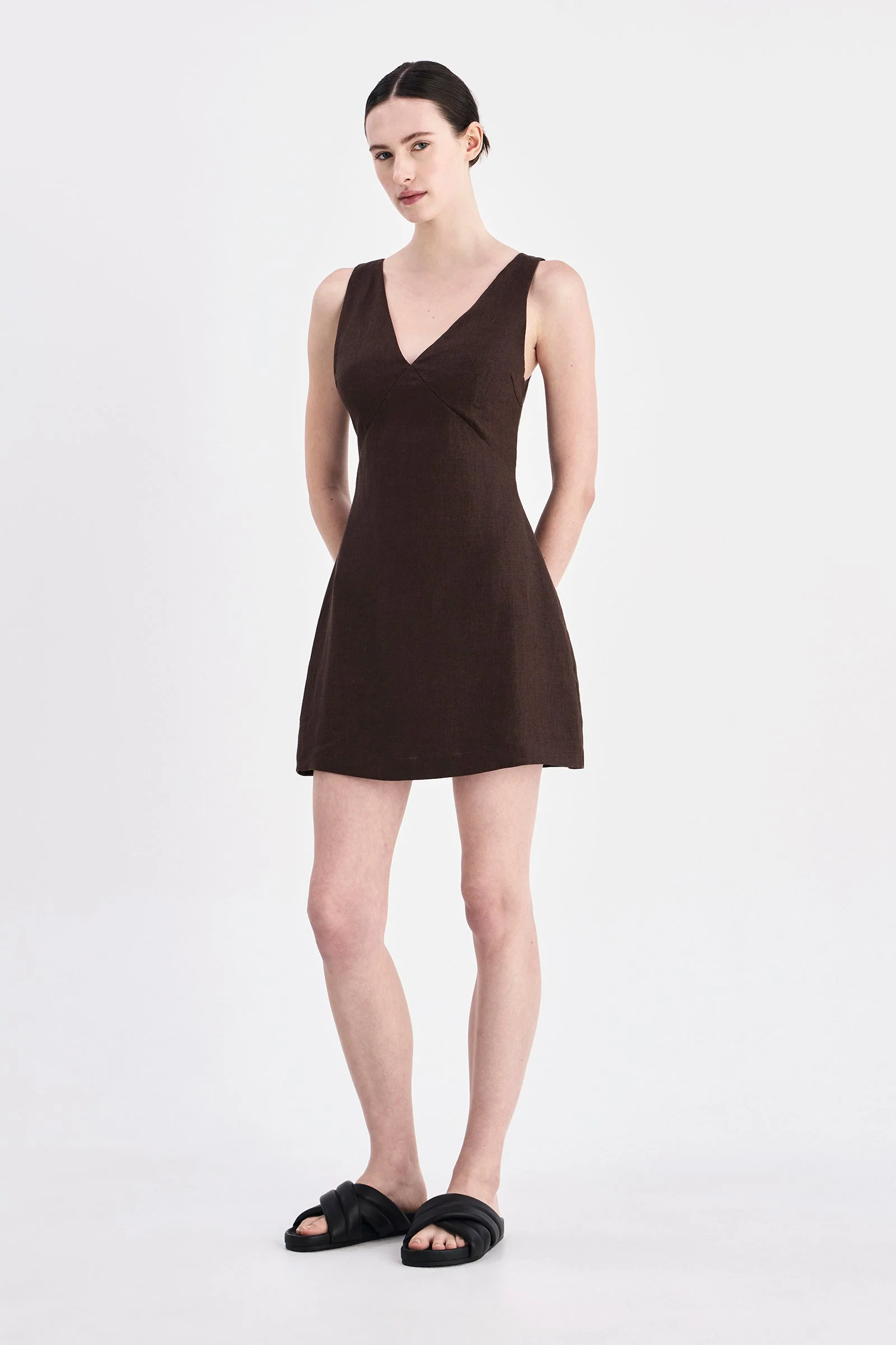 BLAIR LINEN MINI DRESS - Image 7