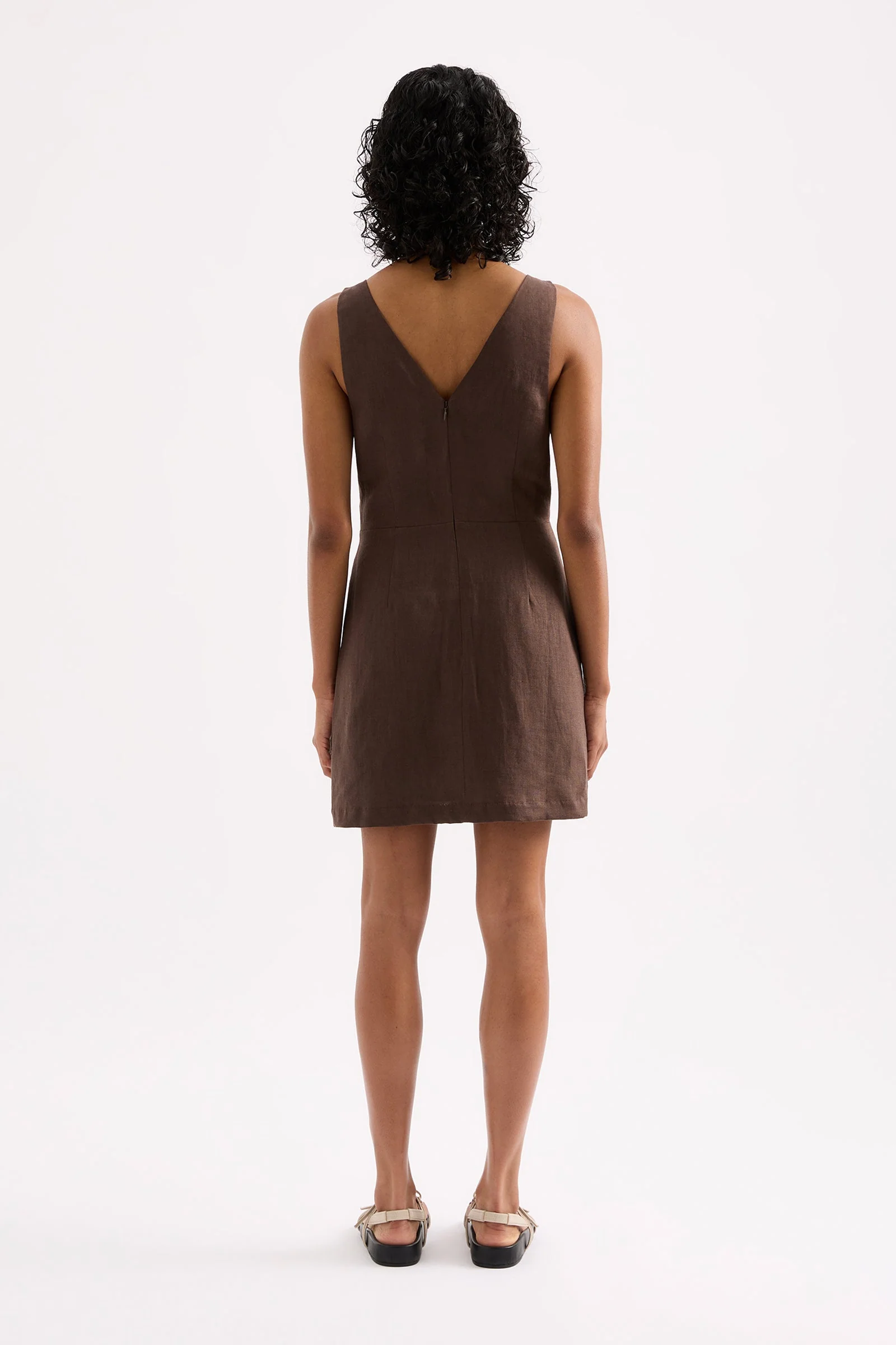 BLAIR LINEN MINI DRESS - Image 4