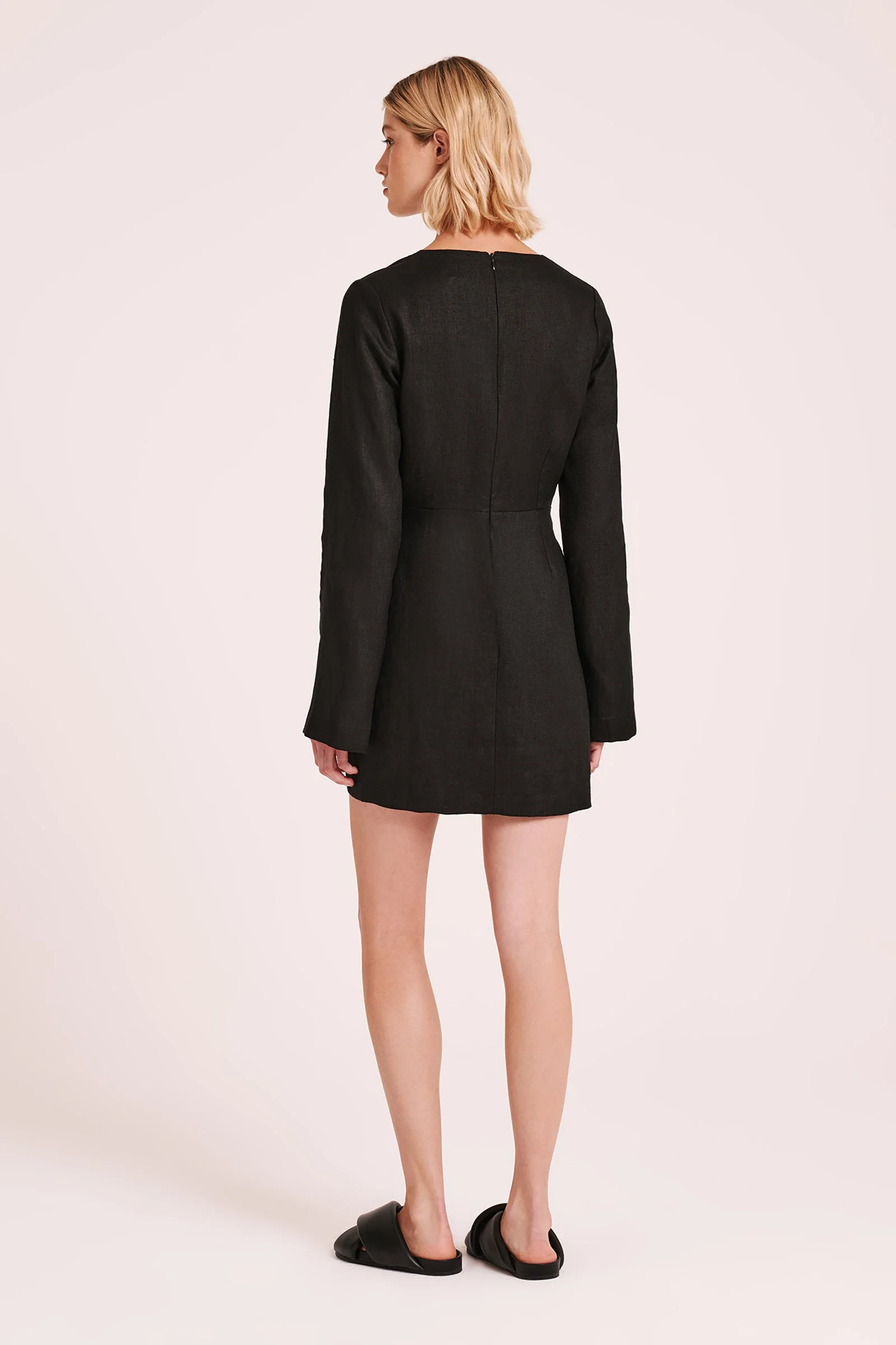 BRYNN LINEN MINI DRESS - Image 3