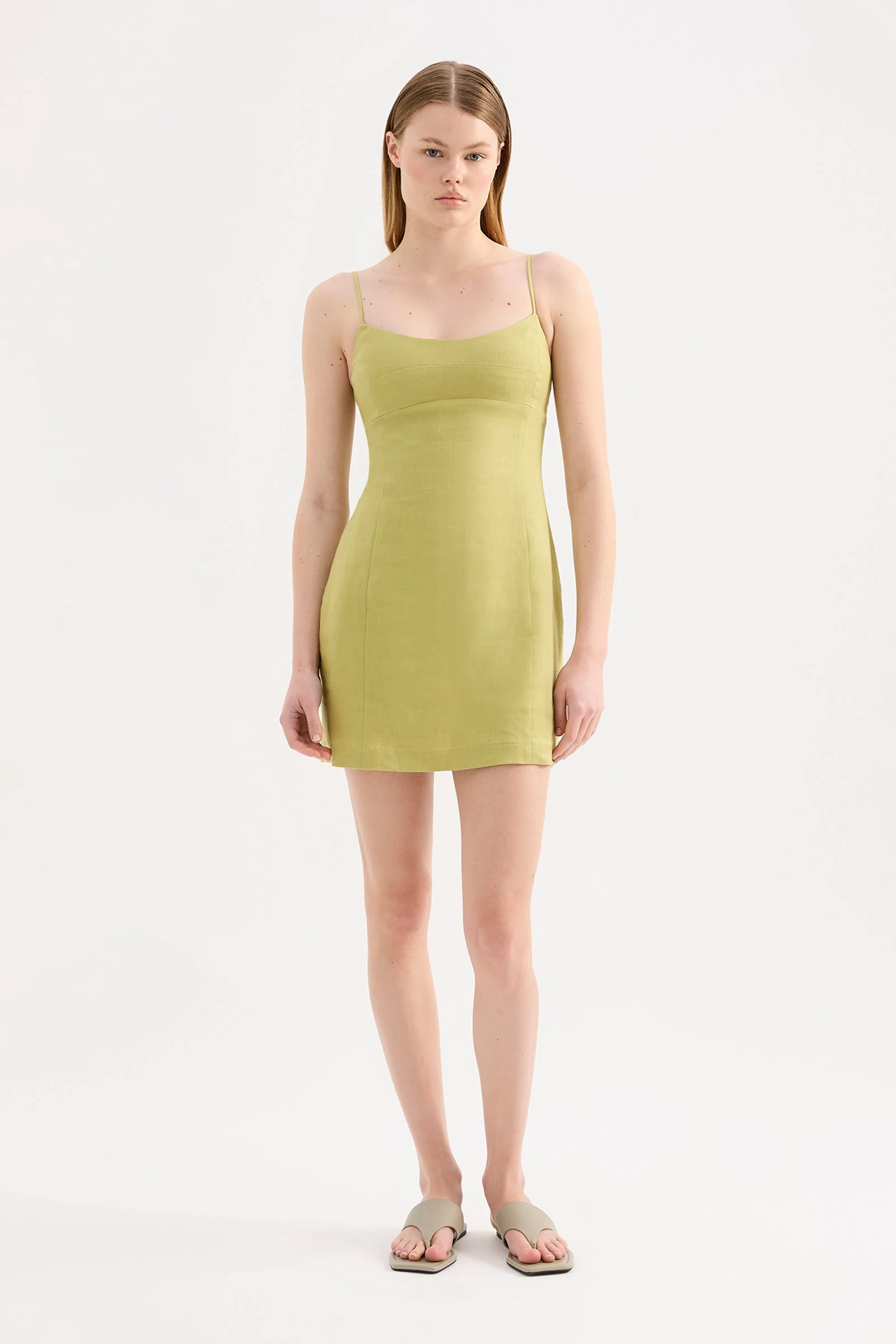 CARMELA LINEN MINI DRESS - Image 7