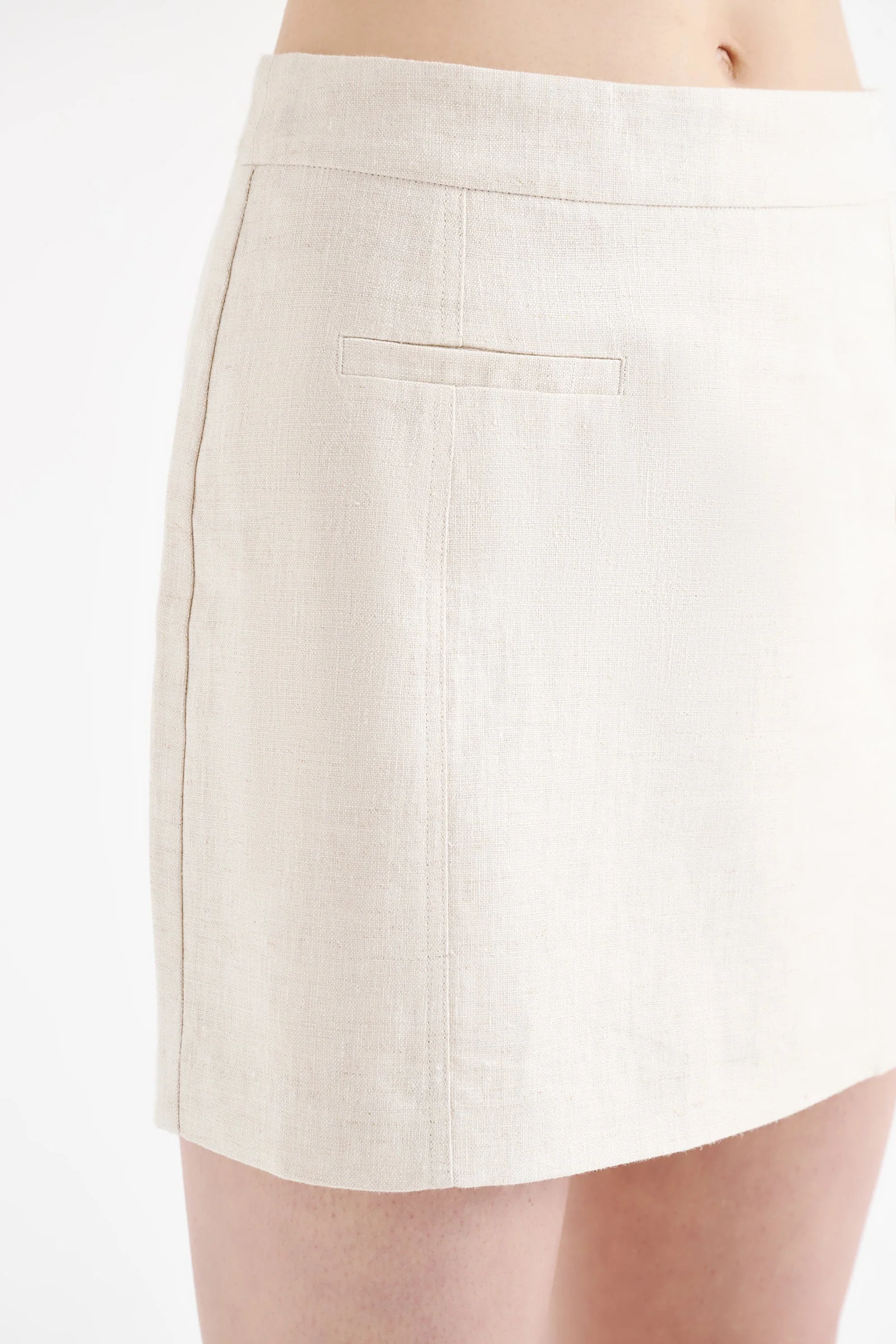 CLIO LINEN MINI SKIRT - Image 5