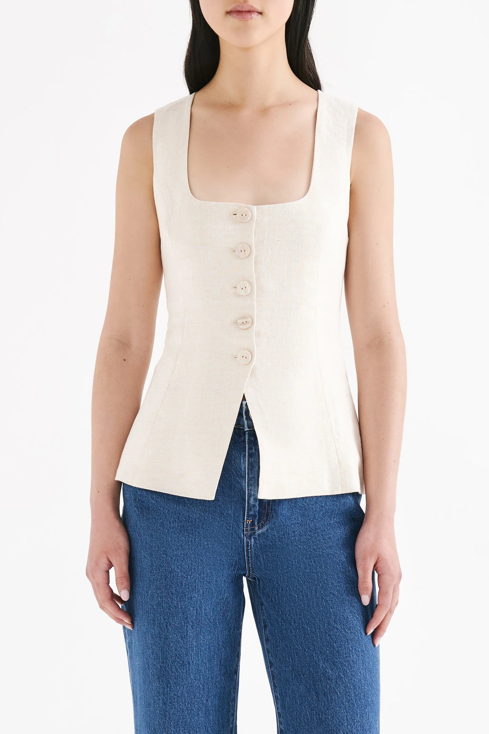 CLIO LINEN VEST - Image 2