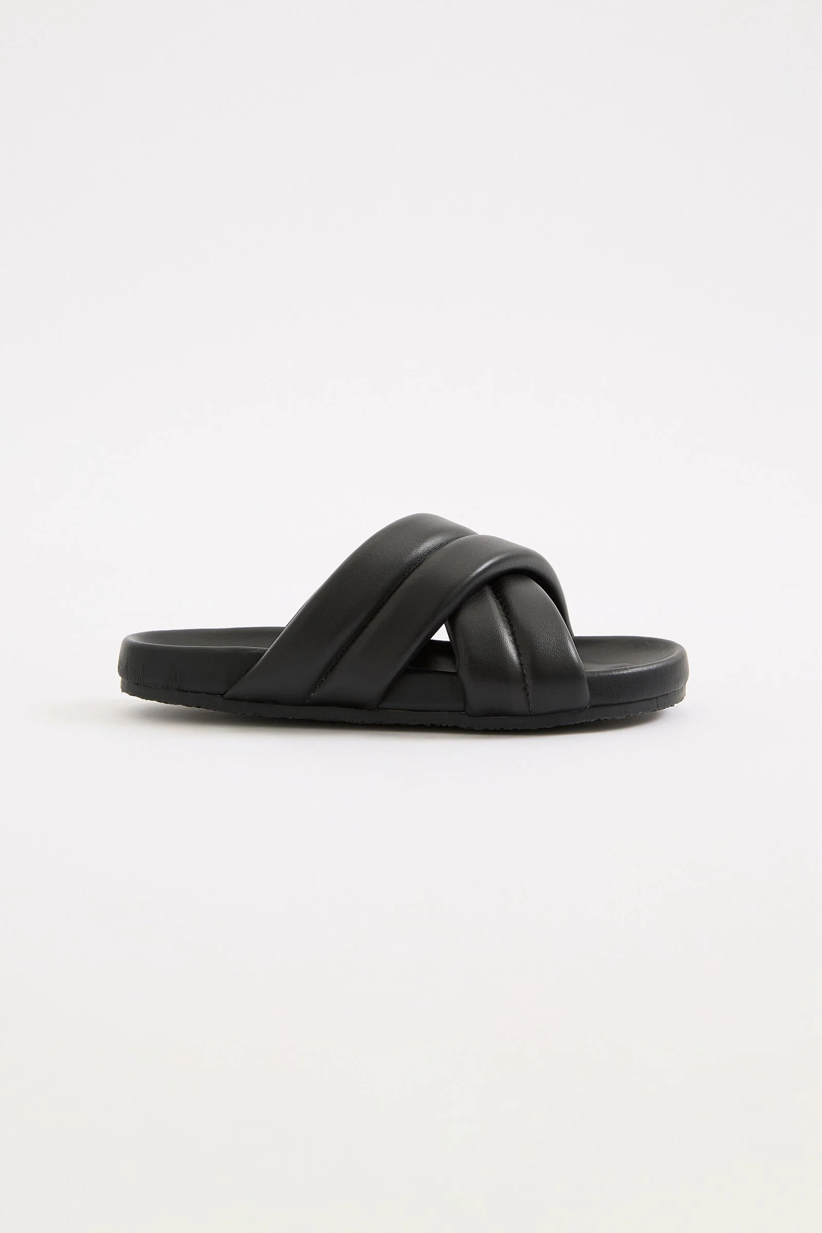 CROSSOVER LEATHER SLIDE - Image 3