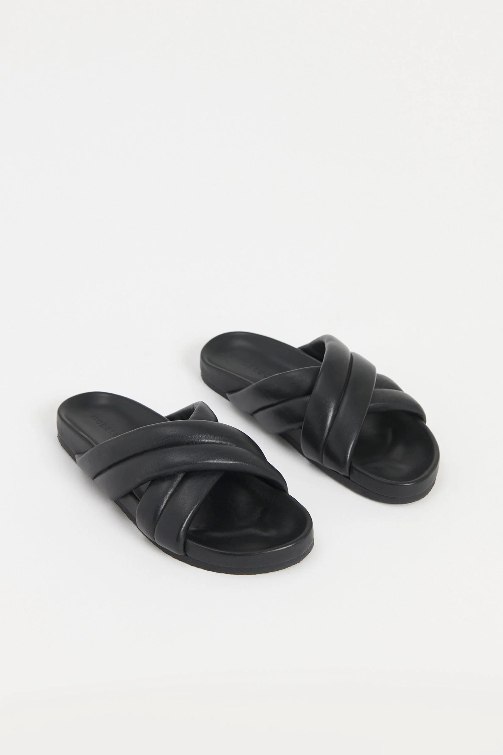 CROSSOVER LEATHER SLIDE - Image 5