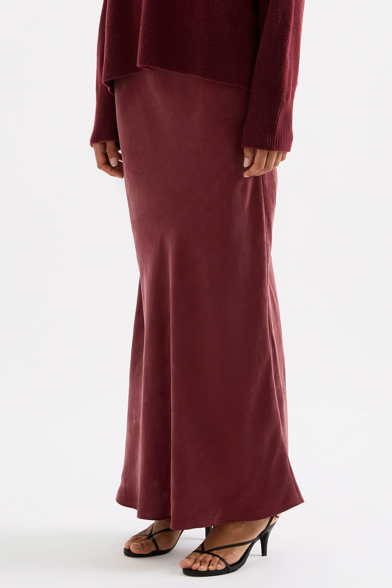 DEVIN TENCEL MAXI SKIRT - Image 3