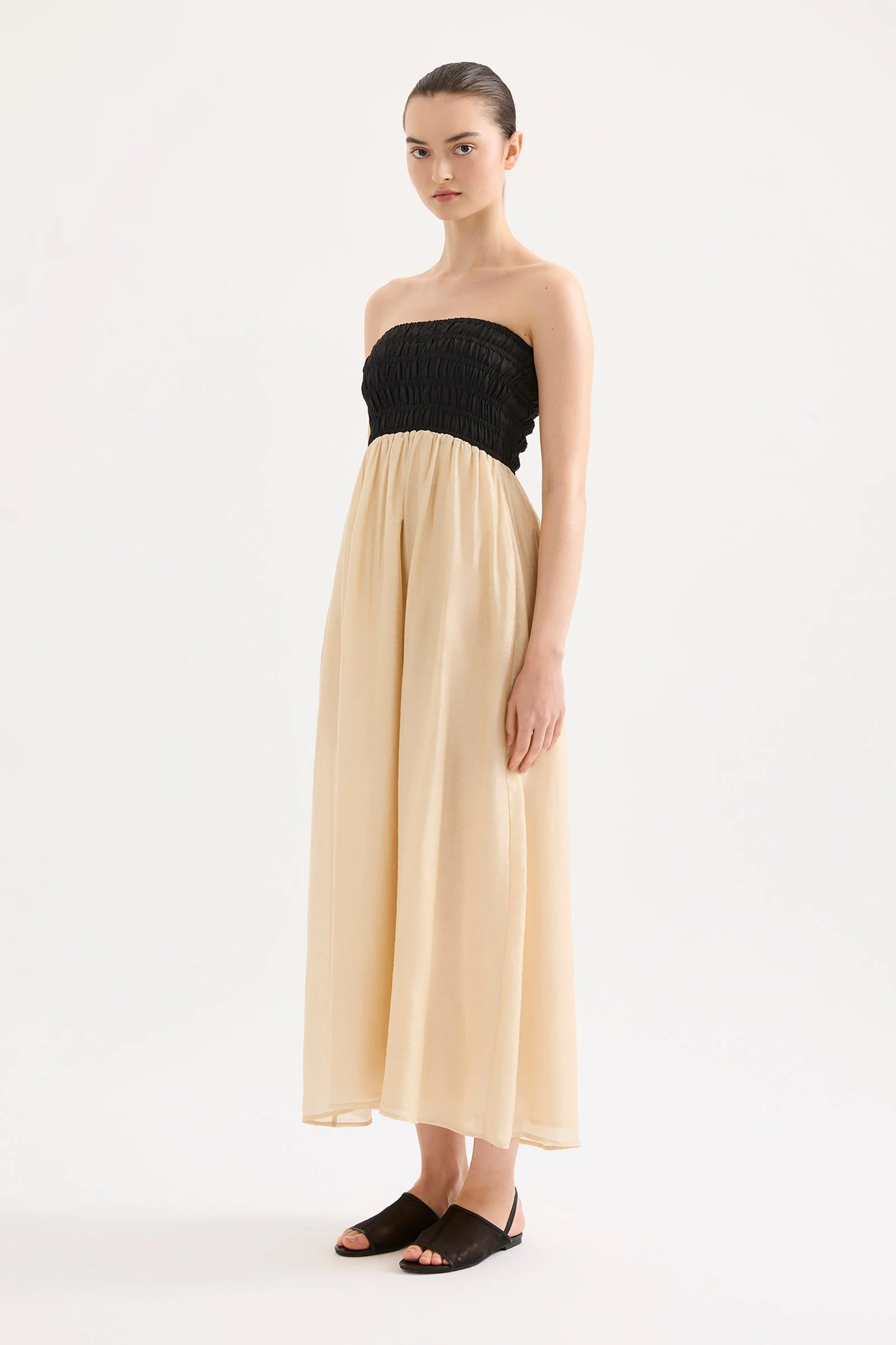 FRANCES SHIRRED MAXI DRESS - Image 3