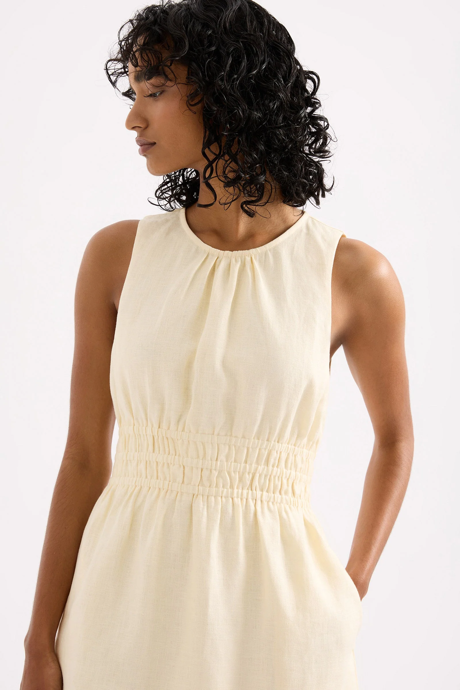 JAXSON LINEN MINI DRESS - Image 4