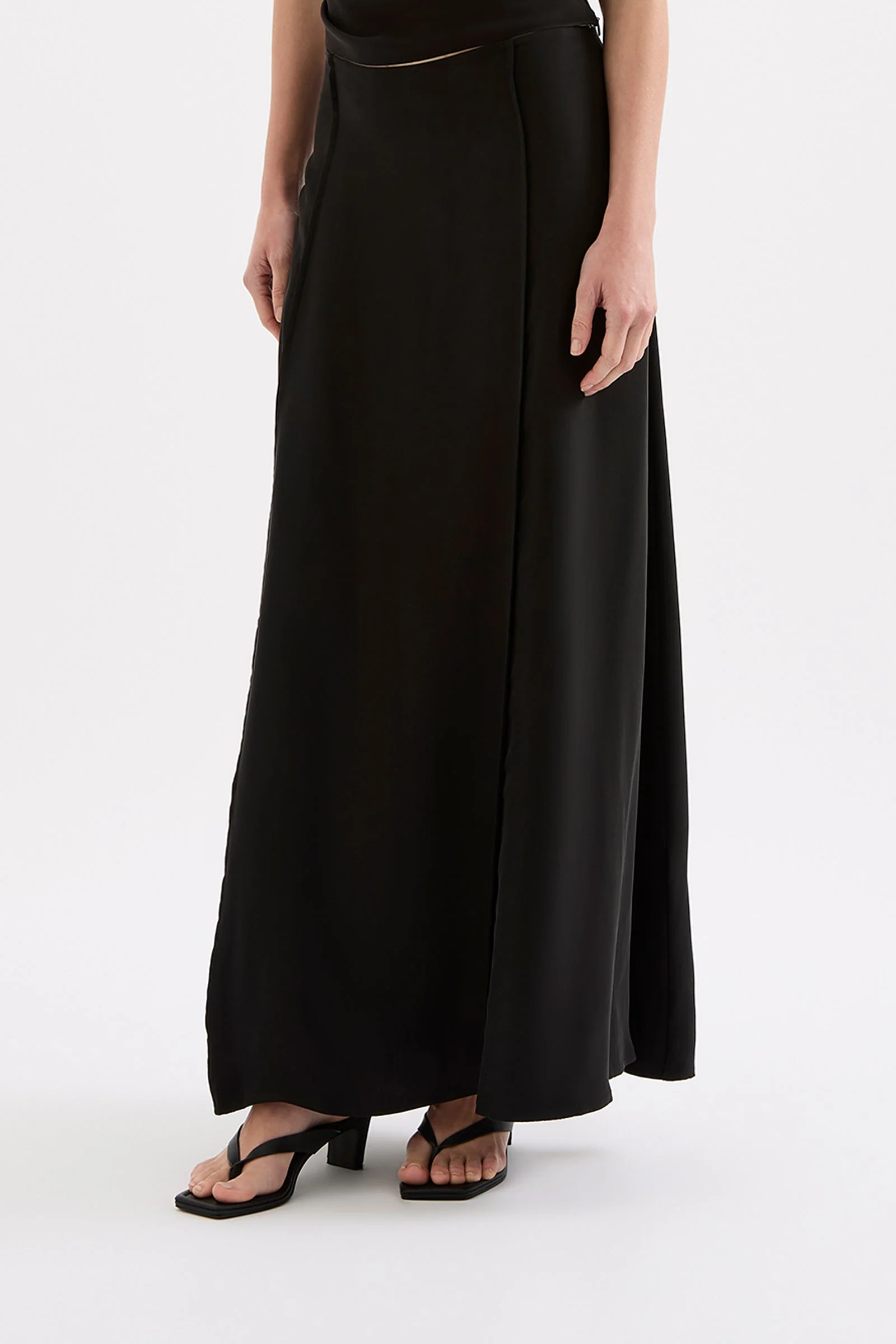 LEON CUPRO MAXI SKIRT - Image 3