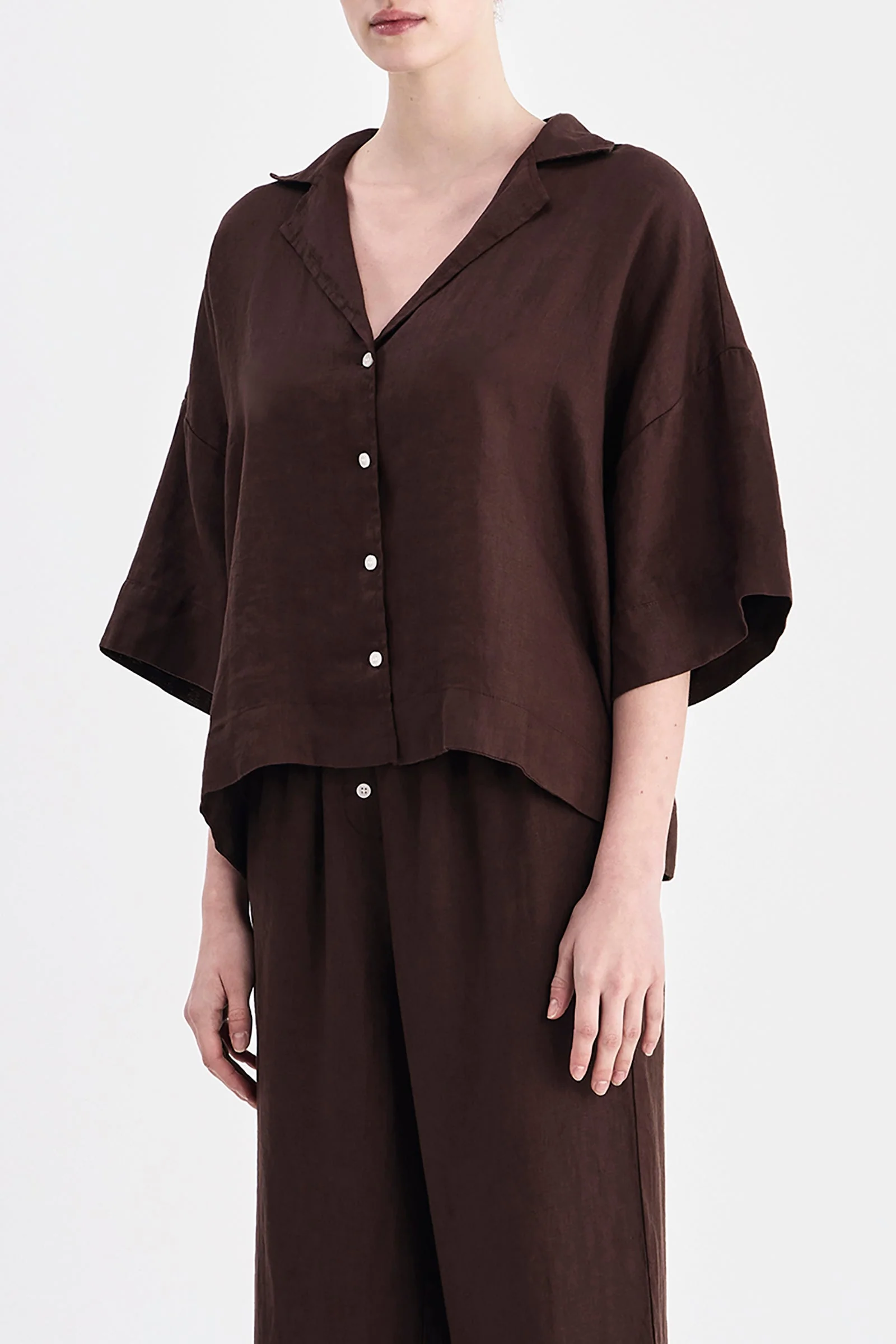 LOUNGE LINEN SHIRT - Image 3
