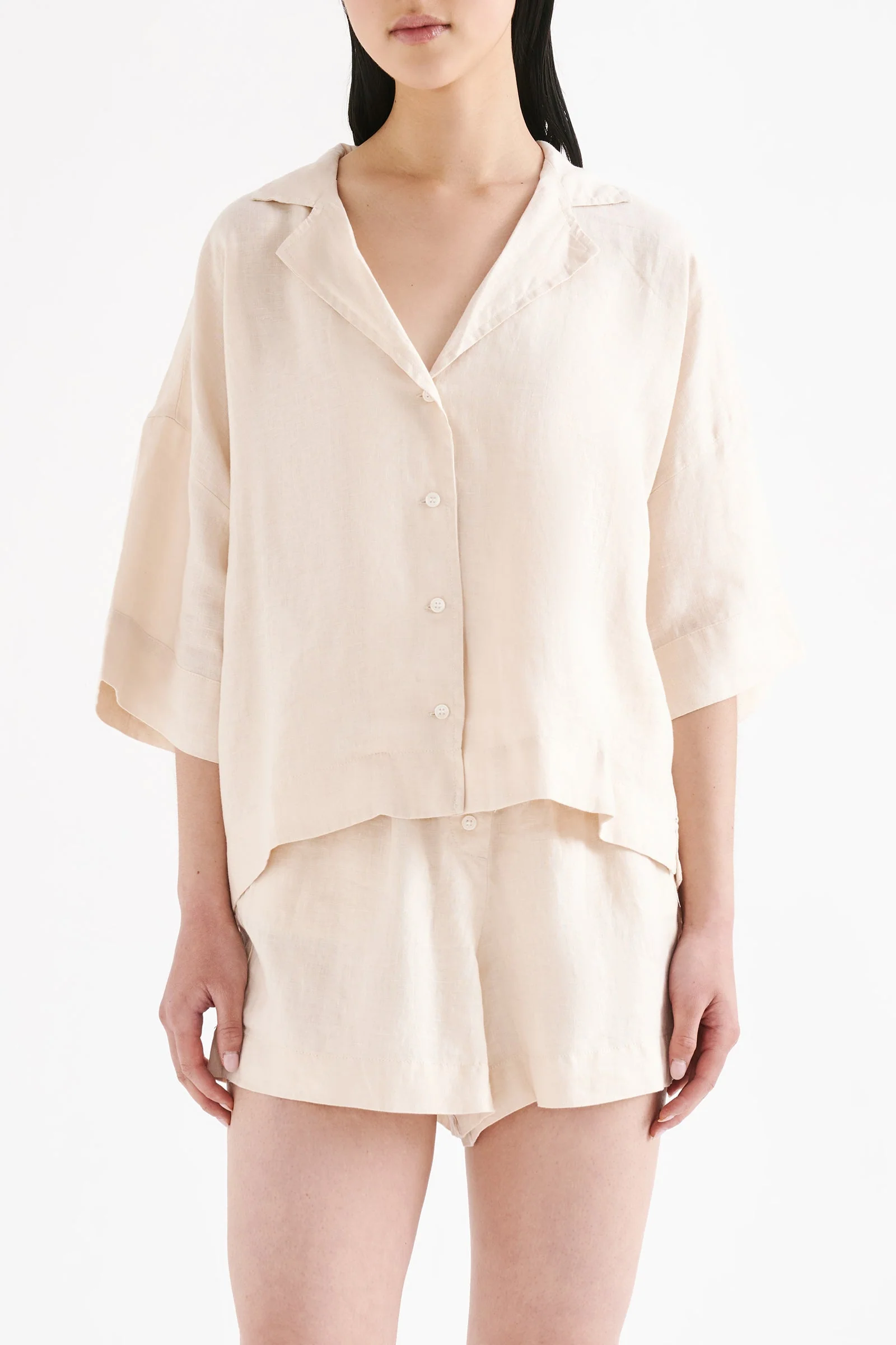 LOUNGE LINEN SHIRT - Image 2