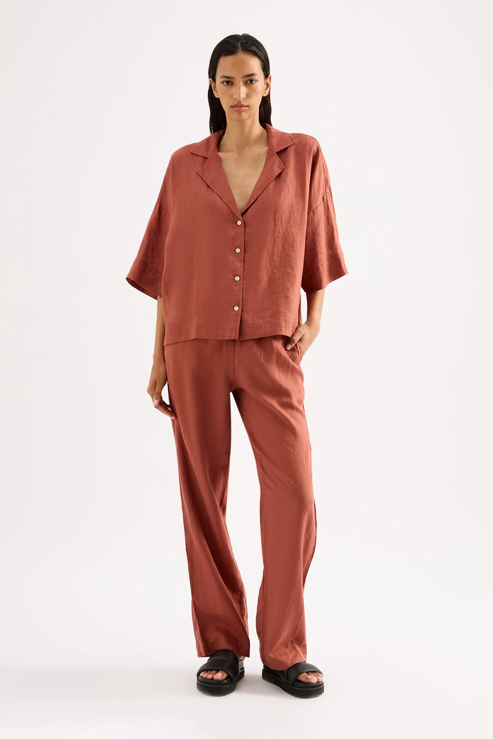 LOUNGE LINEN SHIRT - Image 6