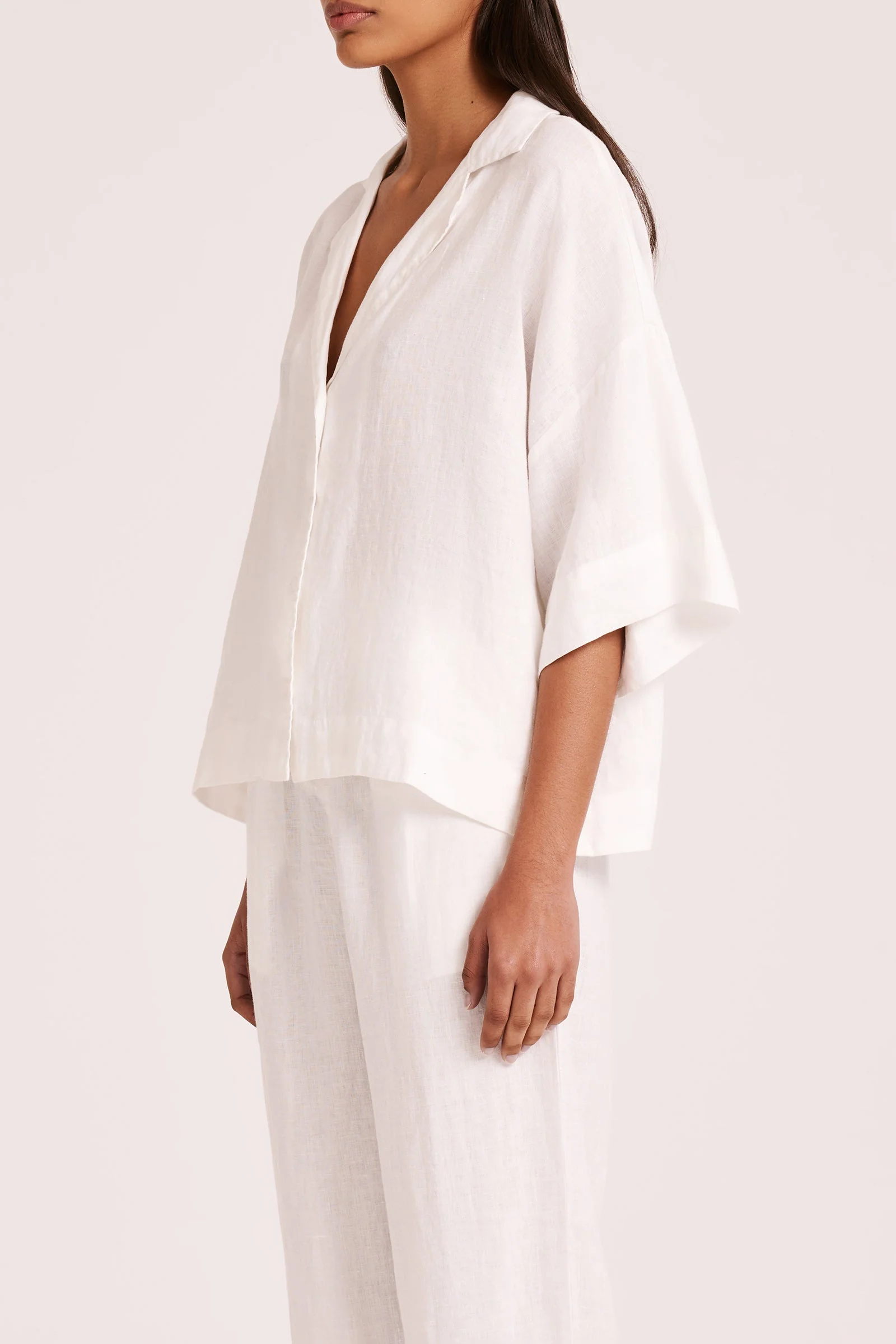 LOUNGE LINEN SHIRT - Image 3