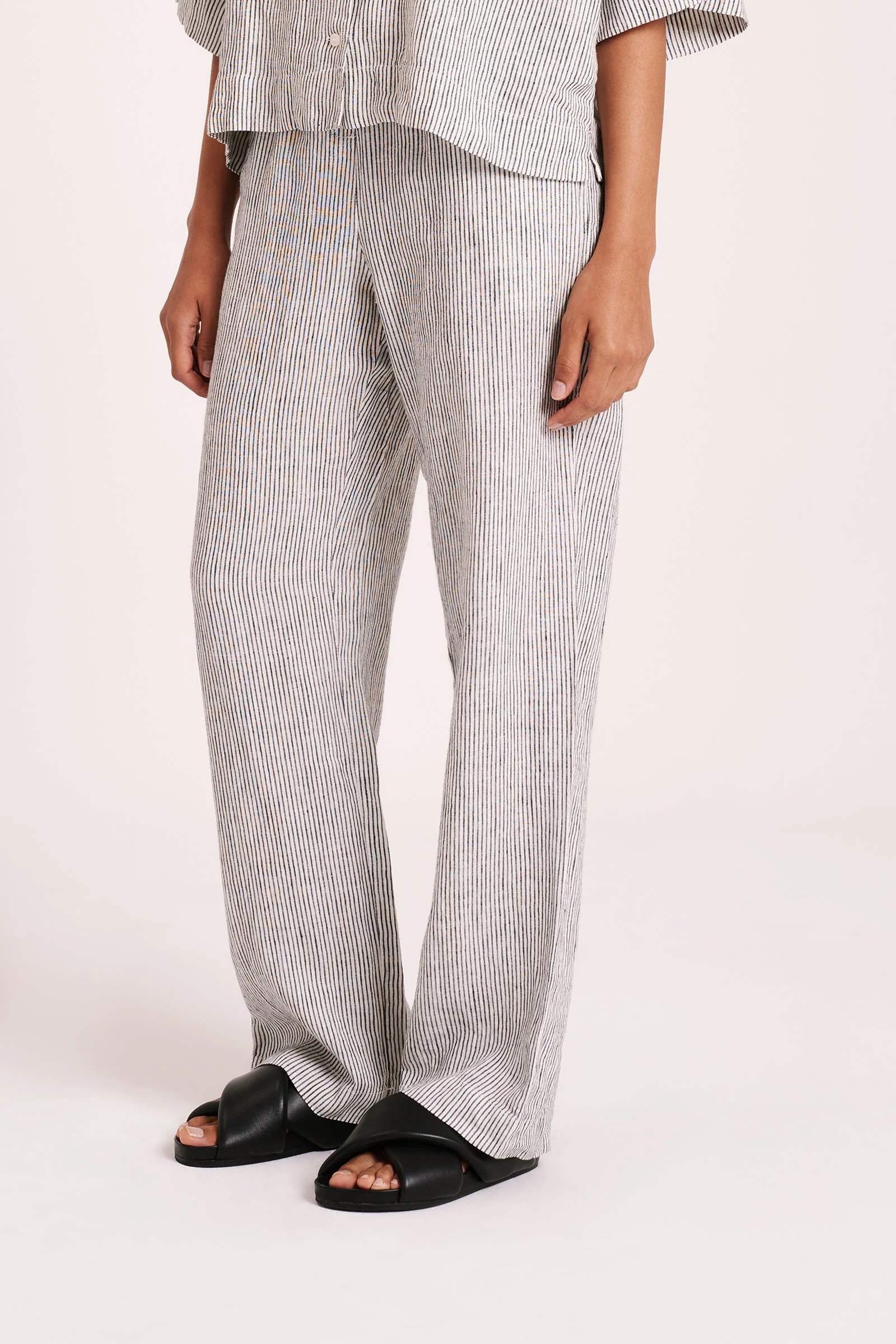 LOUNGE STRIPE LINEN PANT - Image 3