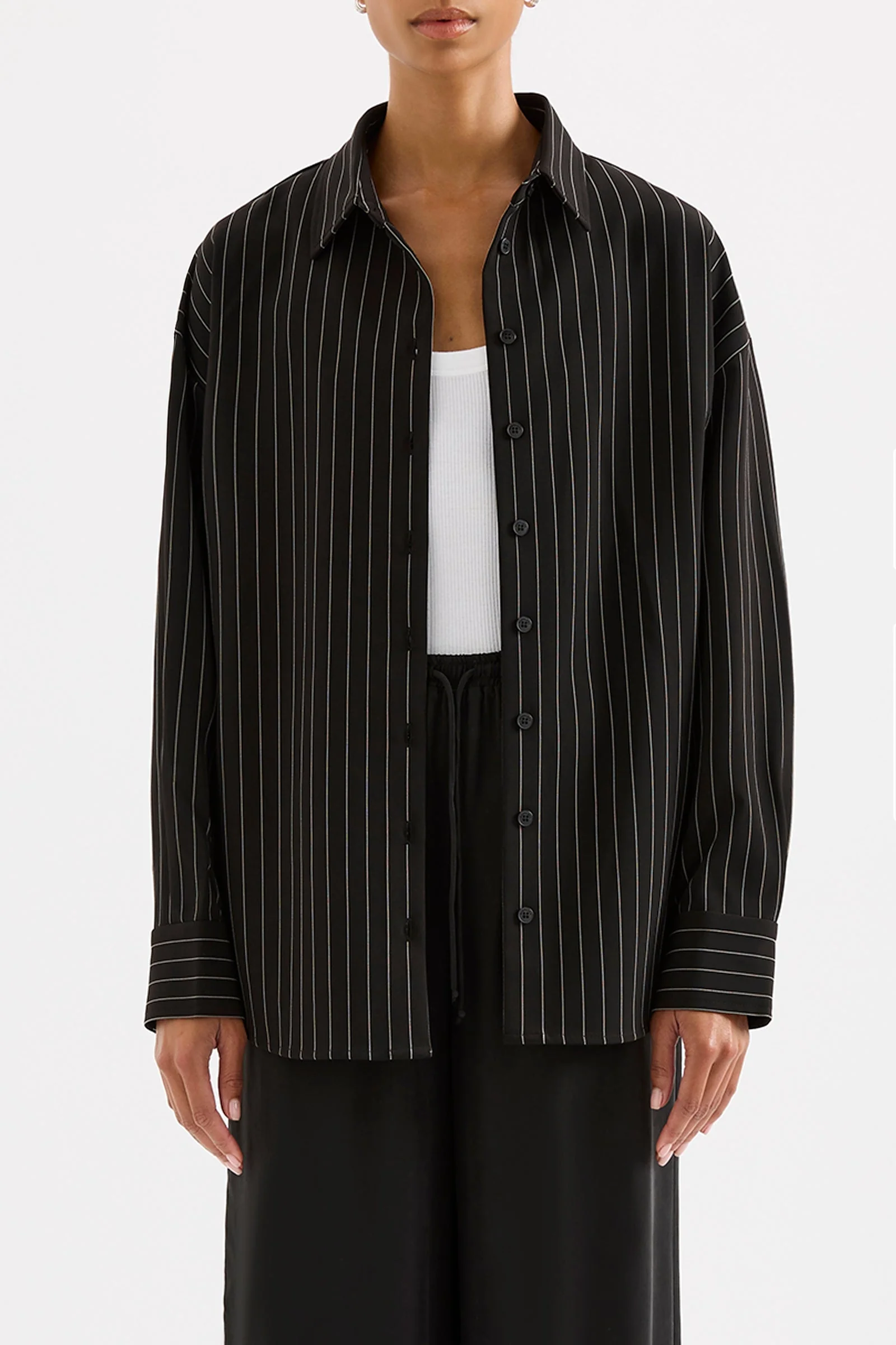 MAEVE PINSTRIPE SHIRT - Image 2