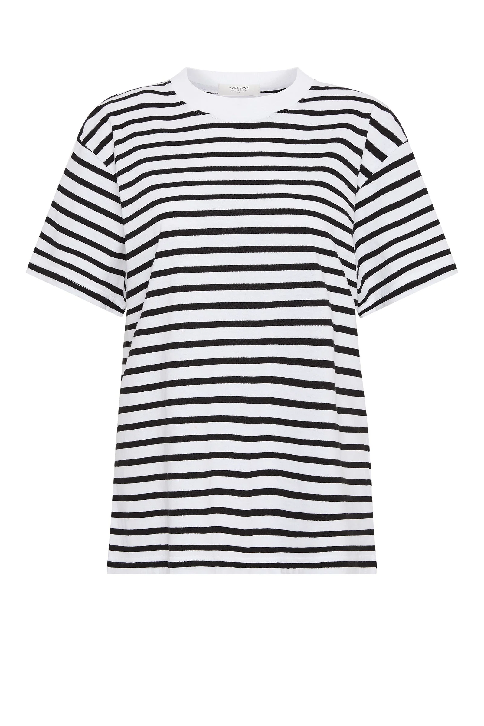 ORGANIC STRIPE BOYFRIEND TEE - Image 7