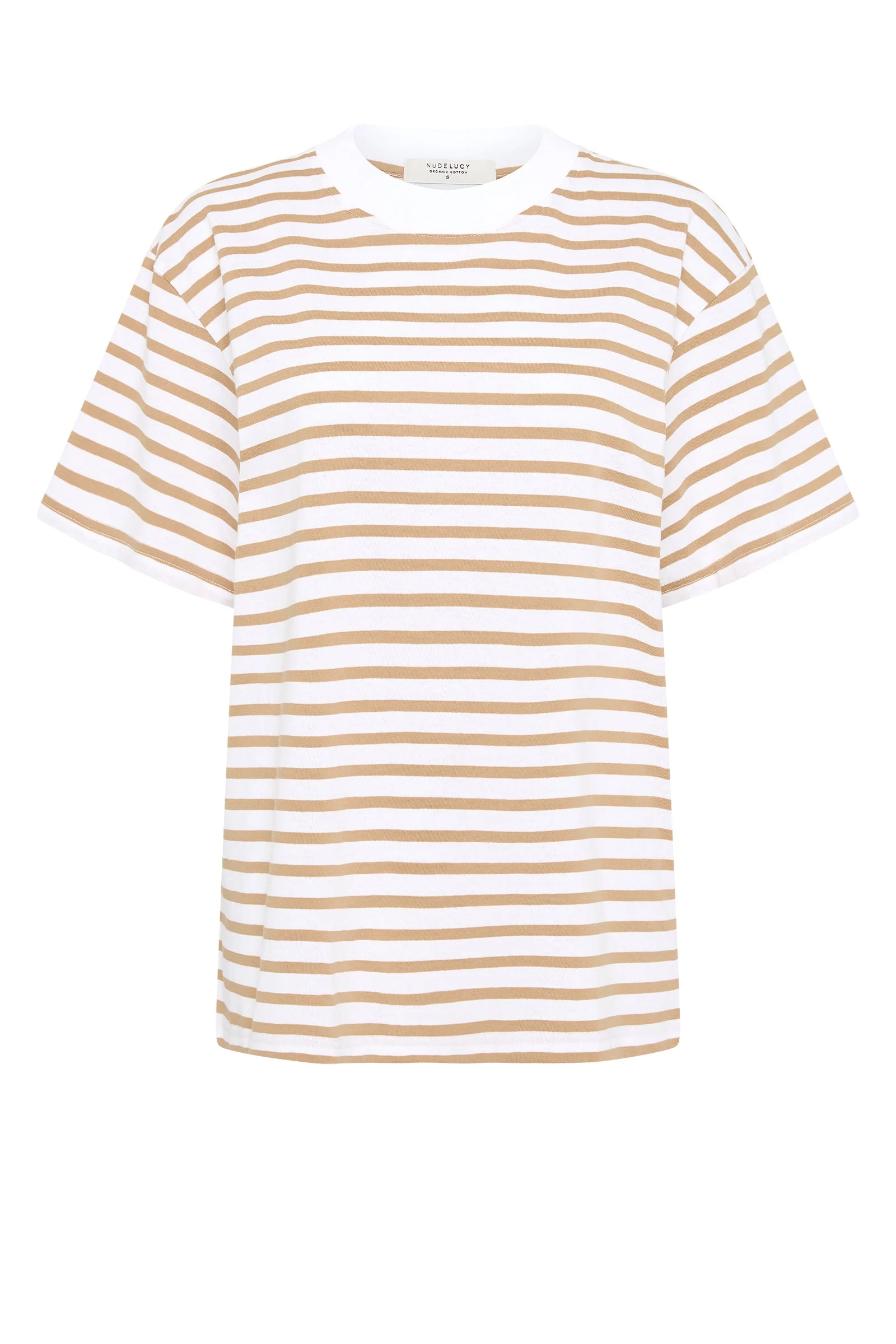 ORGANIC STRIPE BOYFRIEND TEE - Image 6