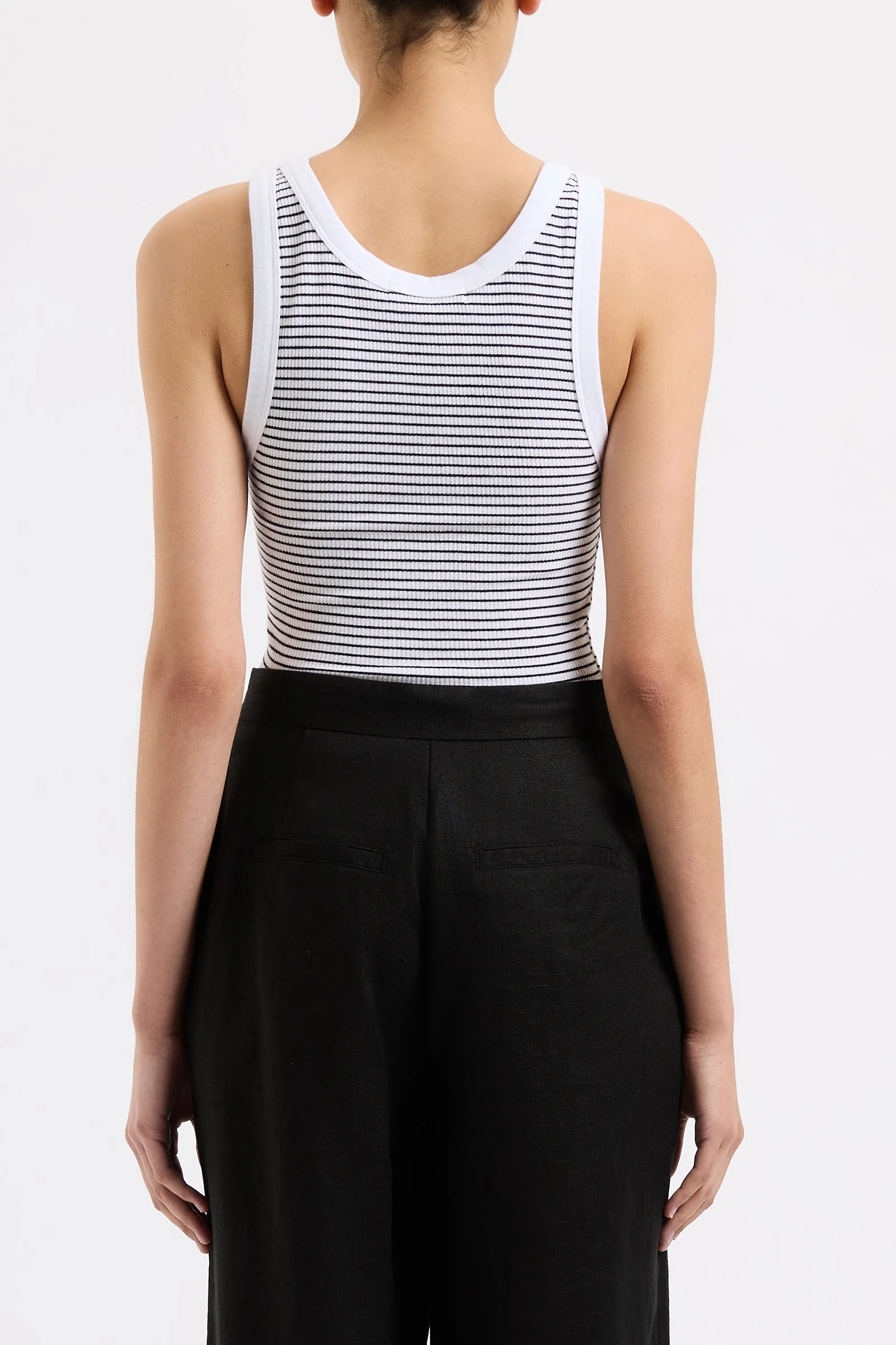 ORGANIC STRIPE RIB SINGLET - Image 10