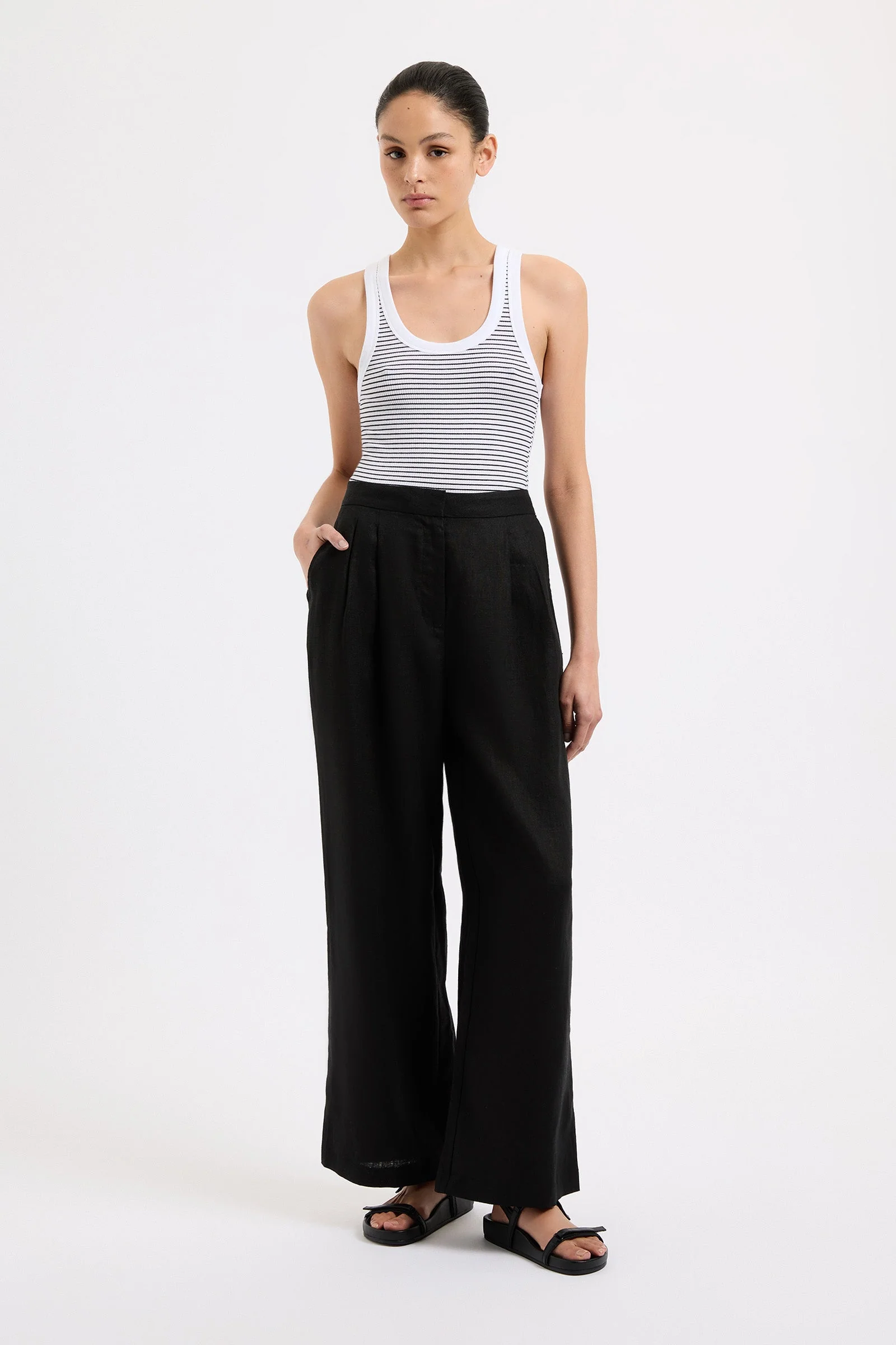ORGANIC STRIPE RIB SINGLET - Image 11