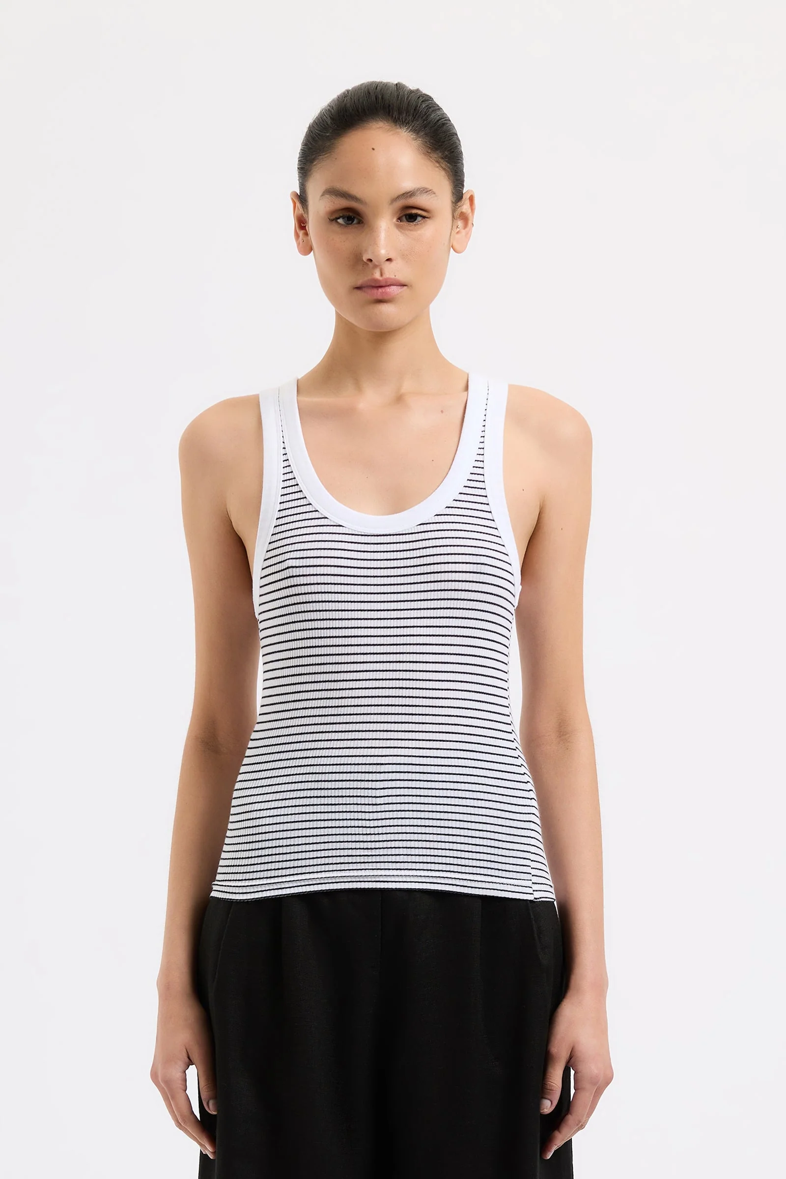 ORGANIC STRIPE RIB SINGLET - Image 12