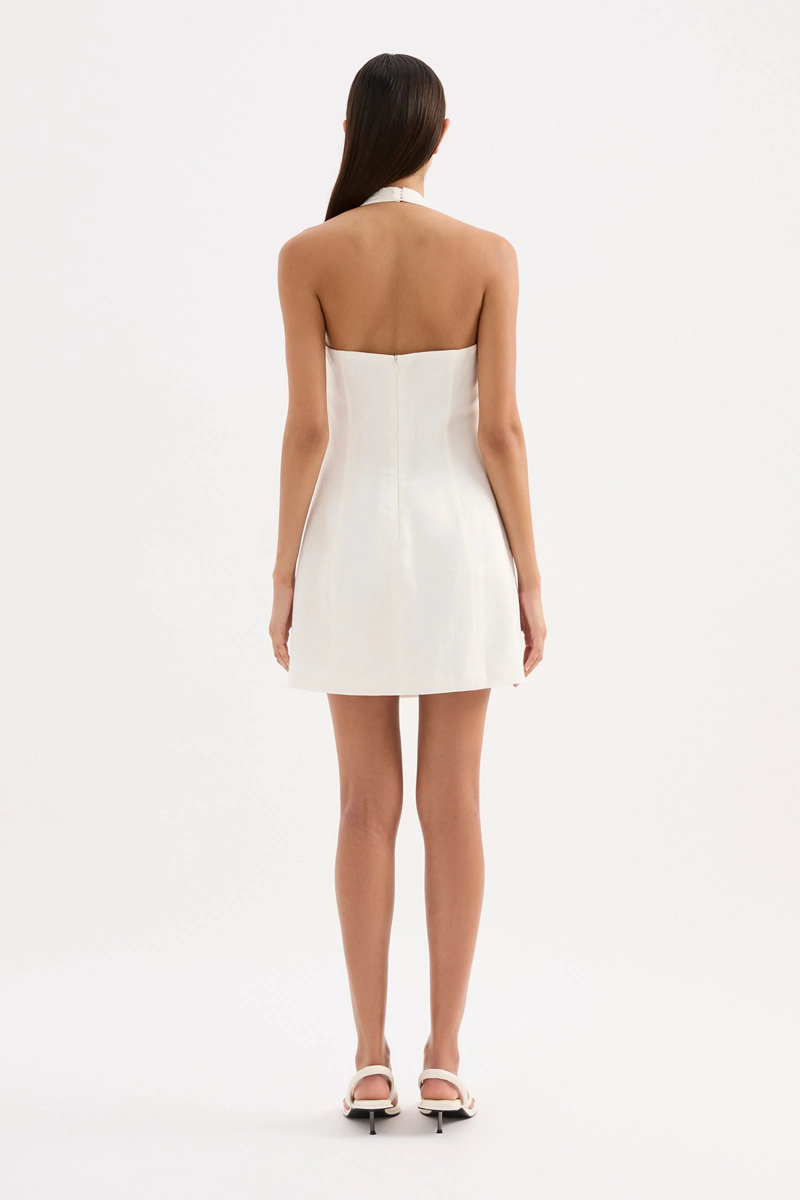 REYES LINEN MINI DRESS - Image 3