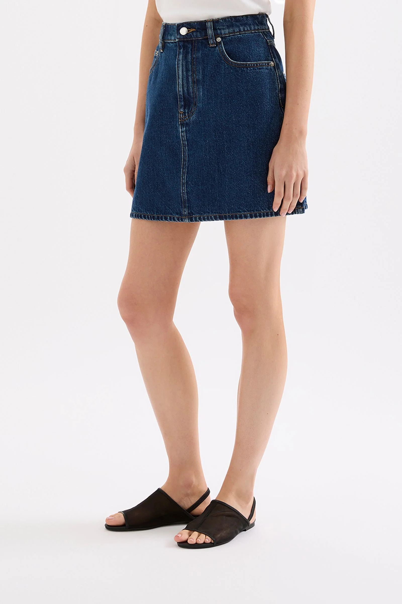 SIA DENIM MINI SKIRT - Image 3