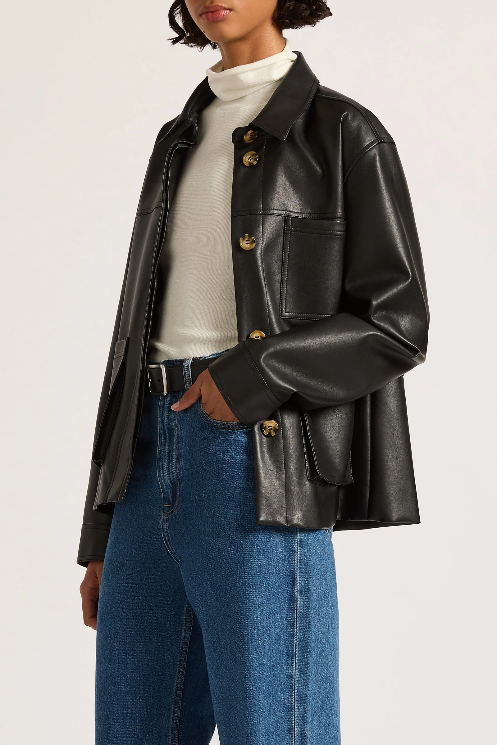 TELSEY FAUX LEATHER JACKET - Image 5