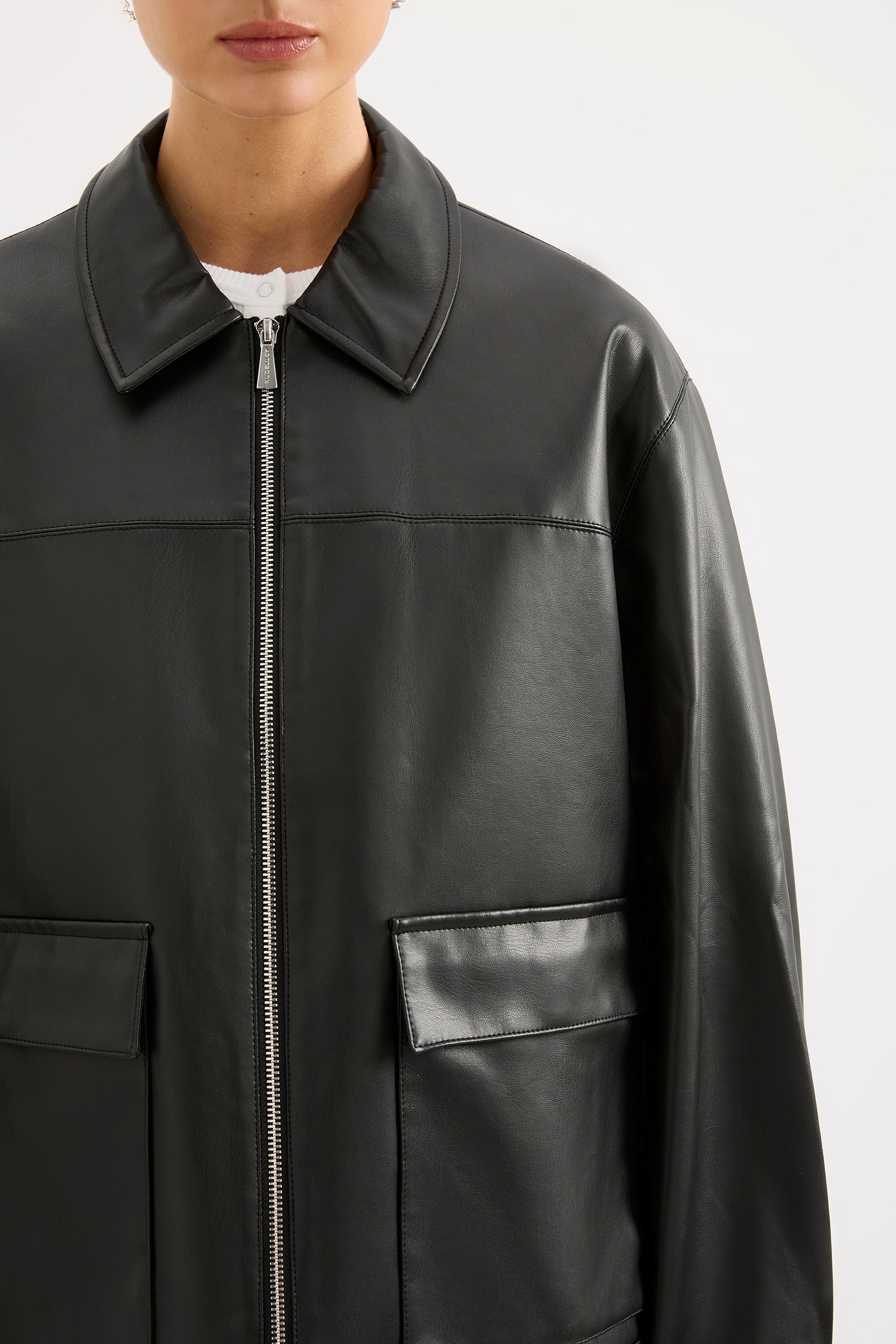 YAZ FAUX LEATHER JACKET - Image 6