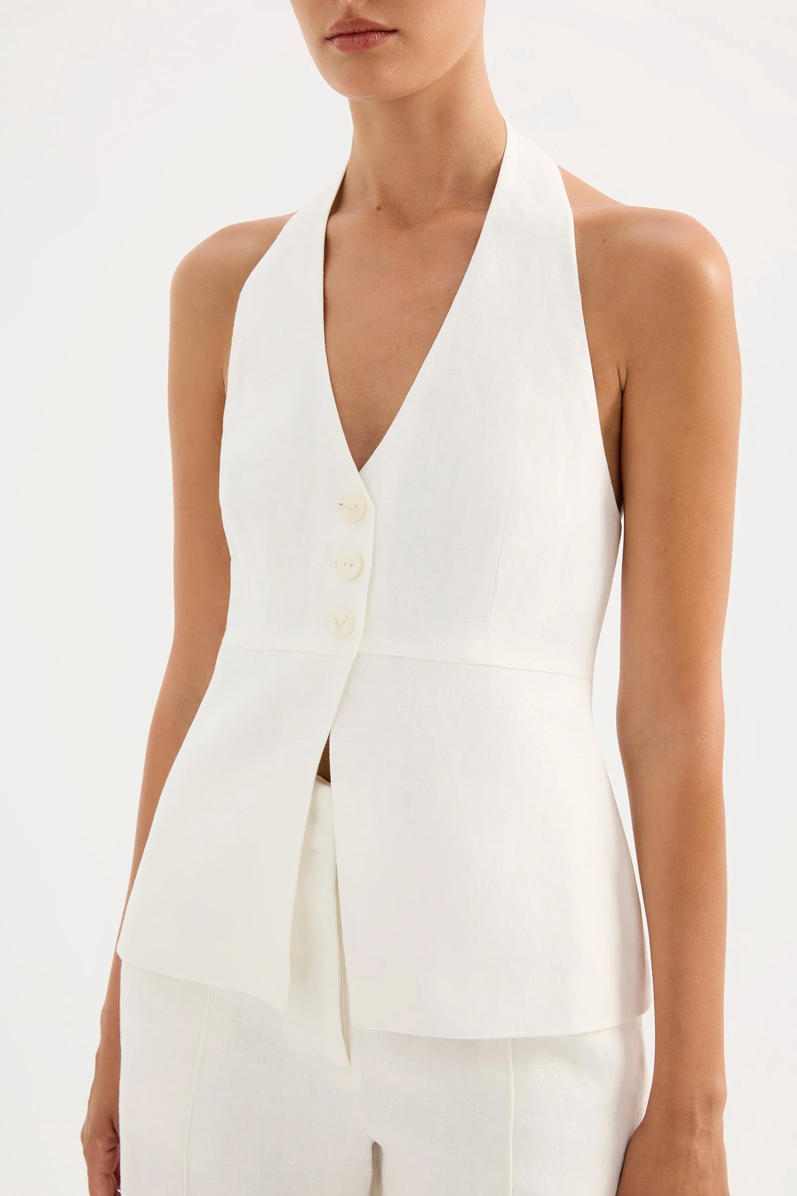 ZAYDA LINEN VEST - Image 5