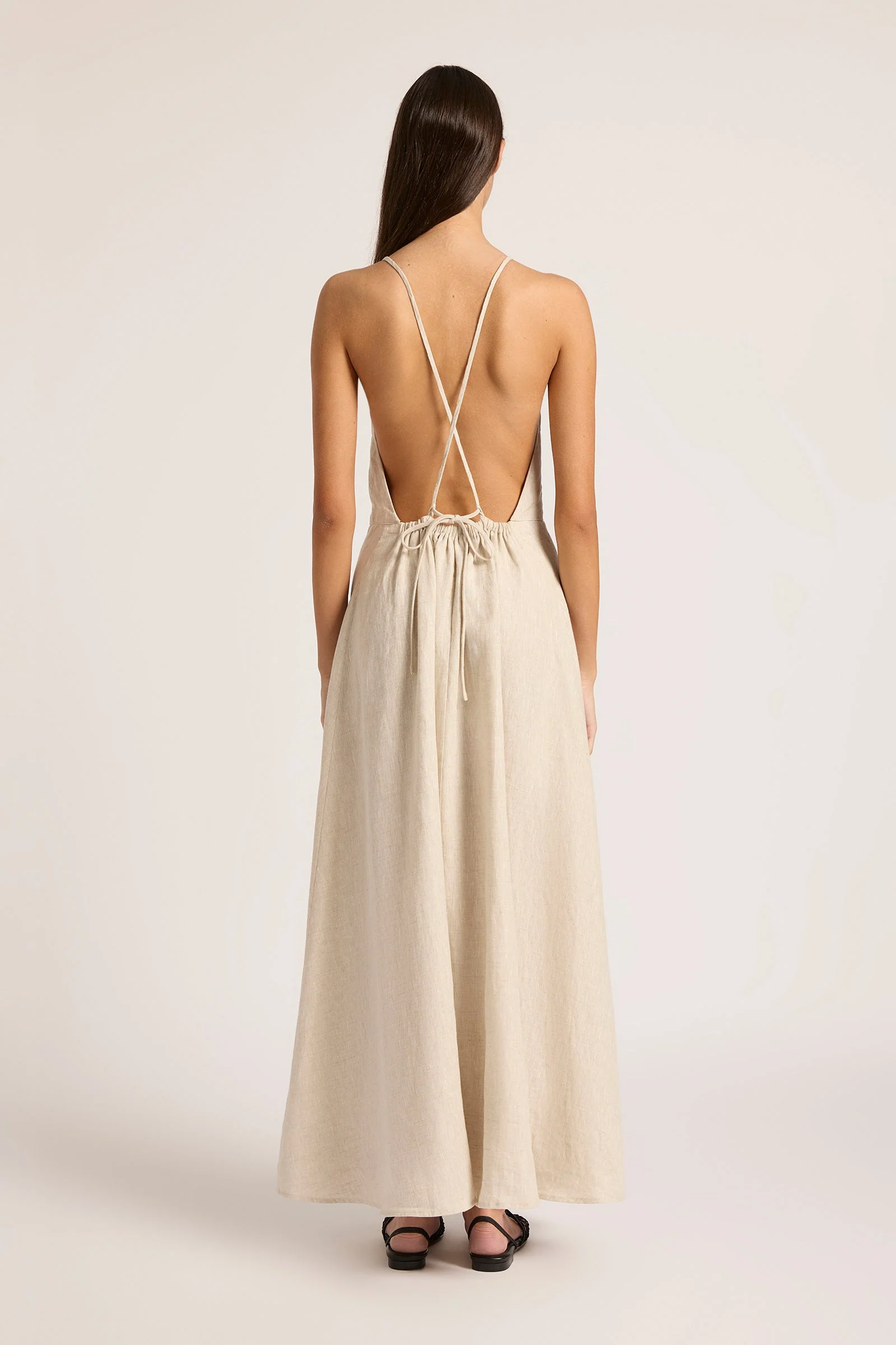 ZIBA LINEN MAXI DRESS - Image 5